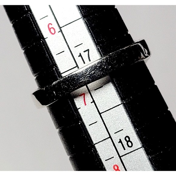 925K Sterling Silver Large Faceted Amethyst Prong Set Ring Womens Sz 6.75 NWOT - Picture 9 of 16